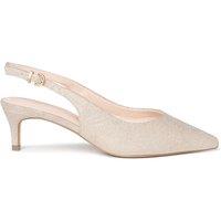 Paradox London Galina Wide Fit Slingback Heeled Shoe - Champagne