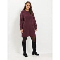 Yours Curve Jumper Dress - Red