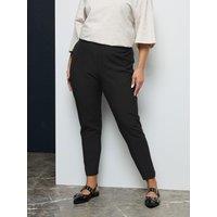 Yours Womens Curve Pablo Tapered Trousers - Black