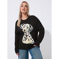 Yours Curve Knitted Jumper - Black
