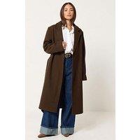Pixiegirl Petite Wrap Belt Coat - Brown