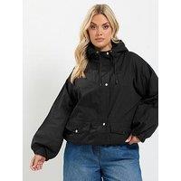 Yours Curve Zip Thru Utility Jacket