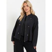Yours Womens Curve Military Jacket - Black