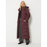 Long Tall Sally Maxi Padded Coat - Red