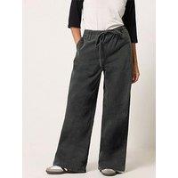 Pixiegirl Petite Pull On Wide Leg Jean - Black