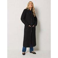 Long Tall Sally Knitted Coatigan - Black
