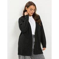 Yours Curve Soft Touch Cardigan - Black