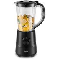 Tower 500W 1.5L Jug Blender With Removable 4-Tip Blade, Black