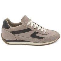 Jones Bootmaker Aeries Lace Up Trainer - Beige/Brown