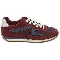 Jones Bootmaker Aeries Lace Up Trainer - Burgundy