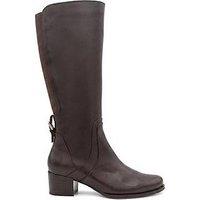 Jones Bootmaker Dancer Knee High Riding Boot - Dark Brown