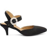 Jones Bootmaker Womens Pointed Toe Slingback Court Shoes - Black
