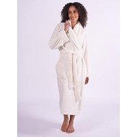 Cyberjammies Cosy Stripe Robe - Cream