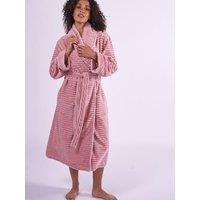 Cyberjammies Cosy Stripe Robe - Dusky Pink