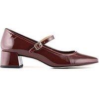 Jones Bootmaker Xabrina Heeled Mary Jane - Burgundy Patent
