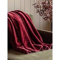 Gallery Direct Toasty Fleece Throw Mulberry 150X200Cm