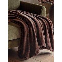 Gallery Direct Toasty Fleece Throw Chocolate 150X200Cm