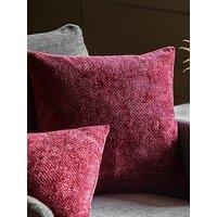 Gallery Direct Basketweave Chenille Cushion Merlot 2 Pack 45X45Cm