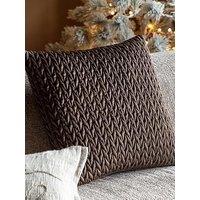 Gallery Direct Velora Cushion Chocolate 2 Pack 43X43Cm