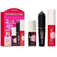Benefit The Beneville Times, Benetint Lip Tint, Limited Edition Beneglaze Lip Gloss & Mascara Trio Gift Set