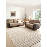 The Very Collection Santori Chenille 3 Seater + 2 Seater Manual Recliner Sofa Set (Buy & Save!)