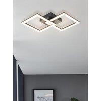Eglo Eglo Basic Palmaves-E Black Steel & Plastic Led Ceiling Light, 3000K