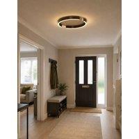 Eglo Eglo Copertino Led Ceiling Light, Sandy & Dark Bronze, 45Cm