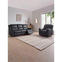 The Very Collection Osaka Leather 3 Seater Sofa + Armchair Power Recliner Set (Buy & Save!)
