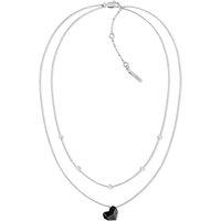 Calvin Klein Women'S Faceted Heart Stainless Steel Necklace
