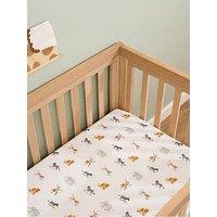 Clair De Lune 2 Pack Cot Bed Sheets And Cot Bed Mattress Protector - Jungle