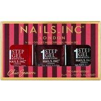 Nails Inc Chic Season 3Pc It'S Topless 1 Step Gel-Like Polish Set