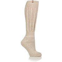 Heat Holders Womens 2.3 Tog Thermal Brushed Slouch Socks - Oat