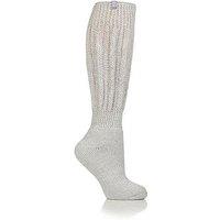 Heat Holders Womens Slouch Brushed Lining Maximum Thickness Socks - Silver
