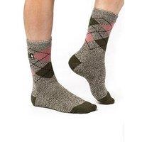 Heat Holders Womens Lite Tog 1.6 Crew Argyle Socks