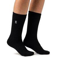 Heat Holders Womens Advanced Thermal Yarn Extra-Long Non-Binding Socks - Black