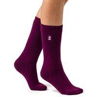 Heat Holders Womens Lite Tog 1.6 Brushed Inner Crew Socks - Fuchsia