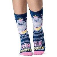Heat Holders Womens Thermal Novelty Gin Queen Socks