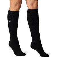 Heat Holders Womens Lite Long Tog 1.6 Brushed Inner Knee High Socks - Black