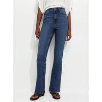 New Look Womens Dee High Rise Bootcut Jeans - Blue