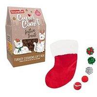 Rosewood Turkey Cat Cushion Gift Box/Christmas Cat Stocking Toy