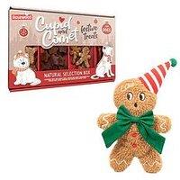 Rosewood Natural Selection Gift Box For Dogs/George Gingerbread Man Toy