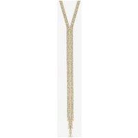 Mood Gold Crystal Lariat Necklace