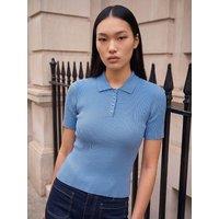 Roman Dusk Polo Knitted Top