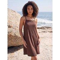 Roman Dusk Beaded Textured Dress