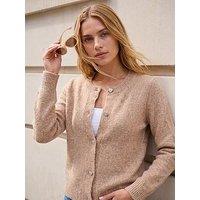 Roman Sparkle Knit Heart Button Cardigan