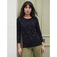 Roman Heart Embroidered Knit Jumper