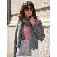 Roman Colour Block Scarf Jumper