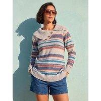 Roman Cowl Neck Stripe Jumper