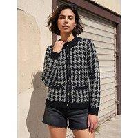 Roman Dogtooth Cardigan