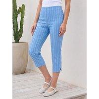 Roman Petite Stripe Cropped Trouser